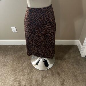 Cheetah print pencil skirt